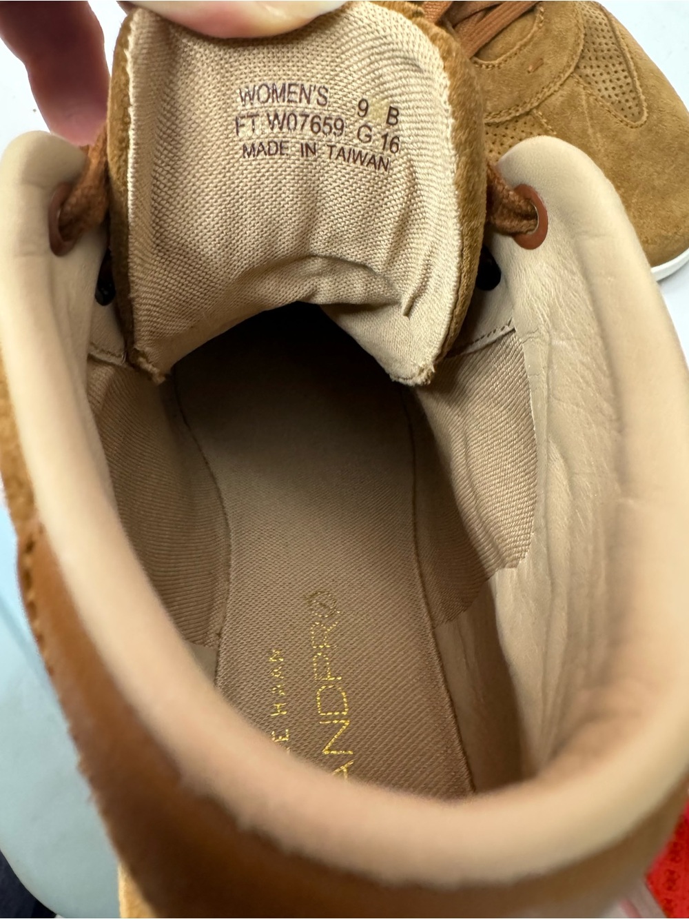 Cole Haan Women's GrandPro Suede Sneakers in Chestnut - Picture 5 of 8